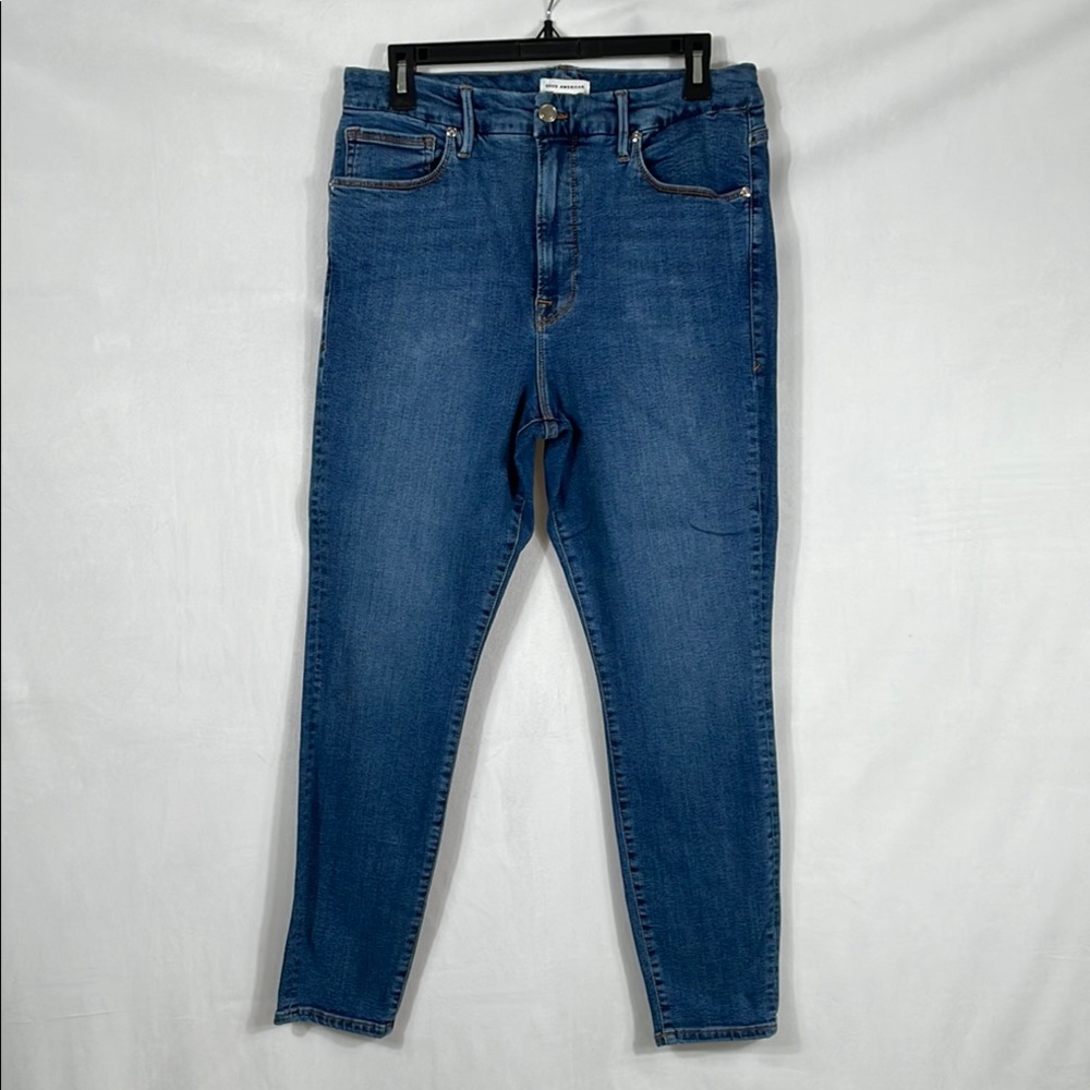 Good American Jeans Size 16 High Rise Skinny EUC